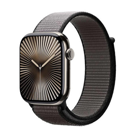 Crong Nylon - Sports Strap for Apple Watch 44/45/46/49 mm (Night Grey)