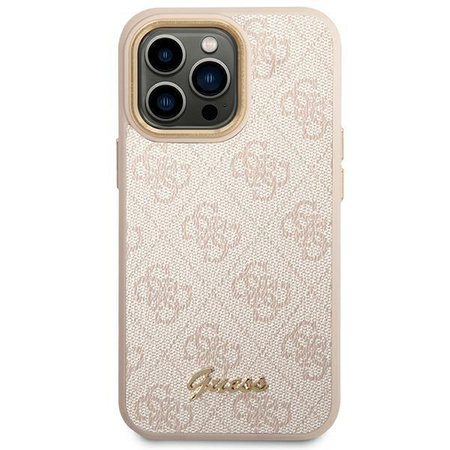 Guess 4G Metal Camera Outline Case - iPhone 14 Pro Case (Pink)