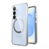 Speck Presidio Perfect-Clear Magnet - Samsung Galaxy S25 / S24 MagSafe Case (Klar / Chrom-Finish / Serene Silver)