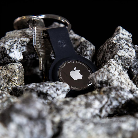 Crong szilikon tok kulcskarikával - Védő kulcstartó tok Apple AirTaghez (levendula)