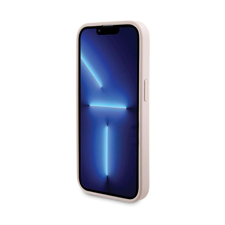 Guess Bundle Pack MagSafe 4G Metal Gold Logo - tok szett + Power Bank 5000mAh MagSafe iPhone 15 Pro (rózsaszín)