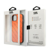Karl Lagerfeld Perforierte Allover - iPhone 13 Mini Tasche (Orange)