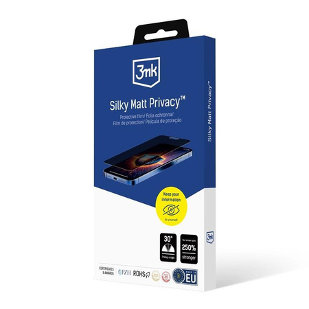 3mk Silky Matt Privacy - Matná fólie pro iPhone 16