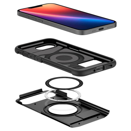 Spigen Slim Armor Mag MagSafe - Hülle für iPhone 16e (Schwarz)
