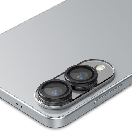 Spigen Optik Pro GLAS.TR EZ Fit Camera Protector 2-Pack - Verre de protection pour Samsung Galaxy S25 Edge (2 pcs)(Noir)