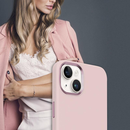 Crong Color Cover LUX Magnetic - Case for iPhone 15 MagSafe (Pink)