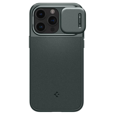 Spigen Optik Armor MagSafe - tok iPhone 15 Pro készülékhez (Abyss Green)