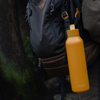 Quokka Solid With Strap - 630 ml Stainless Steel Thermos Bottle with Strap (Mustard)