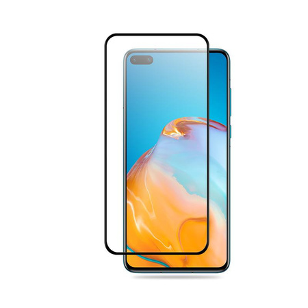 Crong 3D Armour Glass - Verre trempé 9H pour l'ensemble de l'écran du Huawei P40 + cadre d'installation