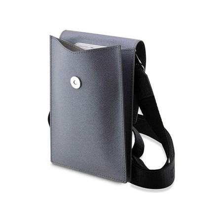 Karl Lagerfeld Saffiano NFT Karl & Choupette - Tasche für Smartphone und Zubehör (Silber)