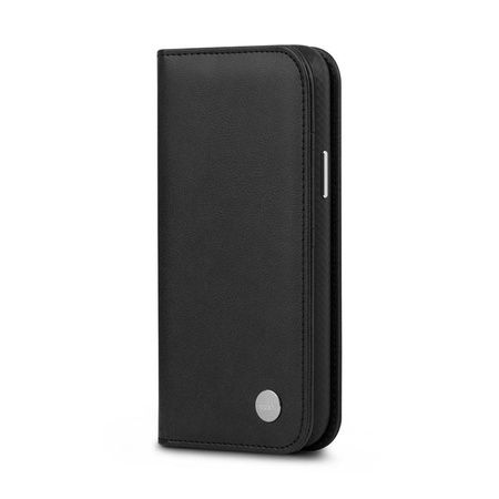 Moshi Overture - 3-in-1-Hülle mit Flip Cover iPhone 13 Pro (antibakterielles NanoShield™) (Jet Black)