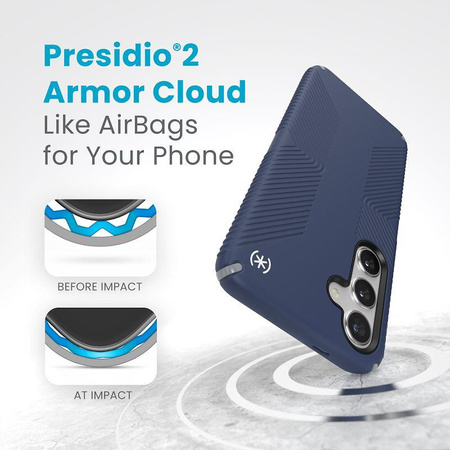 Speck Presidio2 Grip - Etui Samsung Galaxy S24+ (Coastal Blue / Dust Grey)