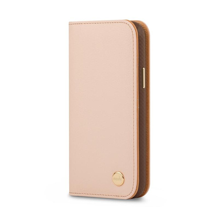 Moshi Overture - 3-in-1 iPhone 13 flip case (anti-bacterial NanoShield™) (Luna Pink)