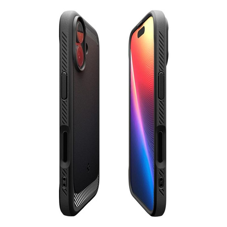 ETUI DO IPHONE 17 do MAGSAFE SPIGEN RUGGED ARMOR ORYGINALNE CZARNE CASE