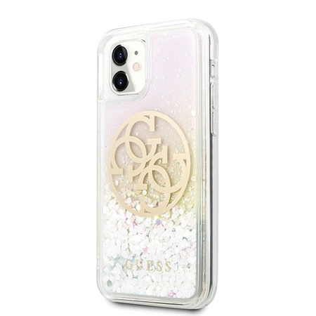 Guess Gradient Liquid Glitter Circle Logo - Coque iPhone 11