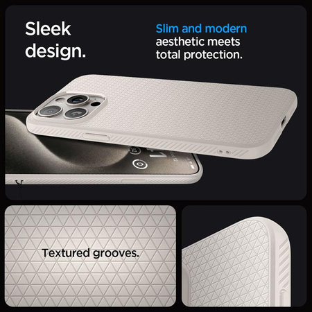 Spigen Liquid Air - Gehäuse für iPhone 15 Pro Max (Titanium)