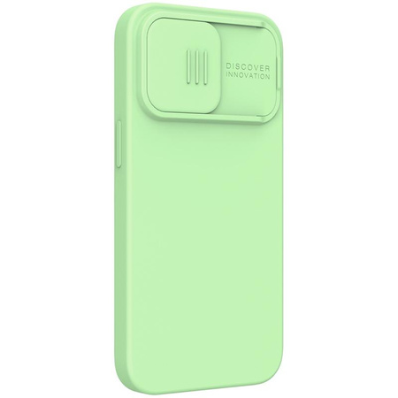 Nillkin CamShield Silky Magnetic - Pouzdro na Apple iPhone 13 Pro s krytem fotoaparátu (Mátově zelené)