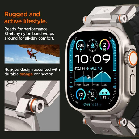 Spigen DuraPro Armor - Řemínek pro Apple Watch 44/45/46/49 mm (vojensky zelený)