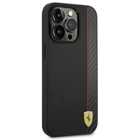 Ferrari Carbon - iPhone 14 Pro Max tok (fekete)