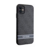 Guess 4G nyomtatott csíkos - iPhone 11 / iPhone XR tok (szürke)