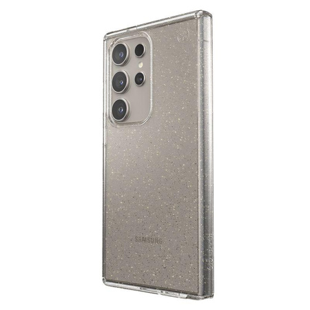 Speck Presidio Lux Glitter - Samsung Galaxy S24 Ultra Gehäuse (Klar / Gold Glitter)