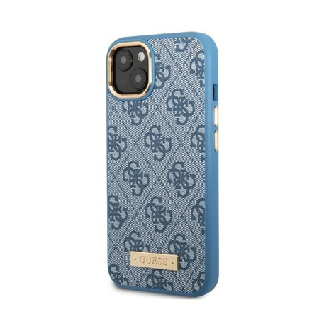 Guess 4G Logo Platte MagSafe - iPhone 13 Tasche (blau)