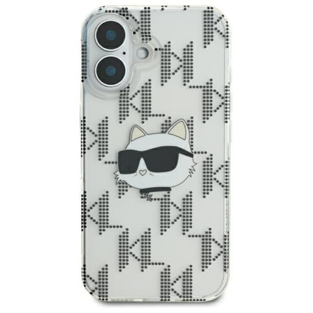 Karl Lagerfeld IML Choupette Head Electroplated - Coque iPhone 16 (Transparente)