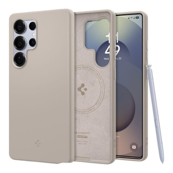 Spigen Silicone Fit MagSafe - Case for Samsung Galaxy S25 Ultra (Natural Titanium)
