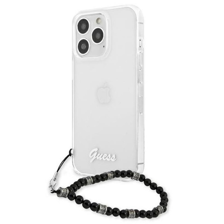 Guess Black Pearl Strap - iPhone 13 Pro Case (transparent)