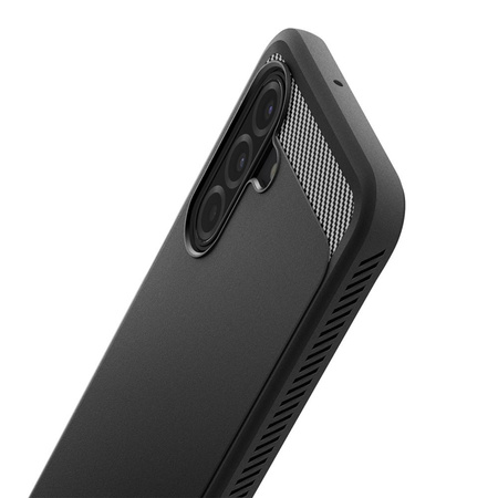 Spigen Rugged Armor - tok Samsung Galaxy A17 4G / 5G-hez (fekete)