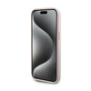 Guess 4G Bottom Stripe Collection - pouzdro pro iPhone 15 (růžové)