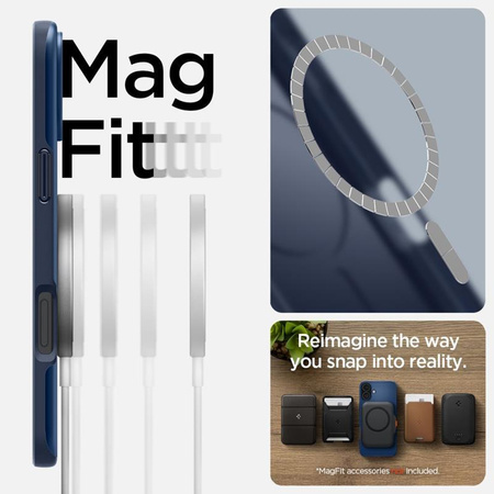 Spigen Thin Fit Mag MagSafe - Pouzdro pro iPhone 16 (Námořnická modř)