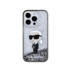 Karl Lagerfeld Liquid Glitter Ikonik - iPhone 15 Pro Max Case (Transparent)