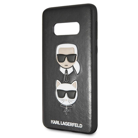 Karl Lagerfeld Embossed Case Karl & Choupette - Étui Samsung Galaxy S10e (noir)
