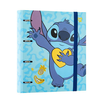 Disney Stitch - classeur A4 de la collection Tropical (4 anneaux, élastique)