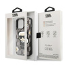 Karl Lagerfeld Iconic Karl Flower - Coque pour iPhone 13 Pro (gris)