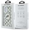 Karl Lagerfeld IML Monogram Karl & Choupette Head MagSafe - Pouzdro pro iPhone 16 (průhledné)