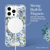 Rifle Paper Clear MagSafe - pouzdro pro iPhone 15 Pro Max (Garden Party Blue)