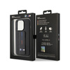BMW Grip Stand Smooth & Perforált - iPhone 15 Pro Max tok (fekete)