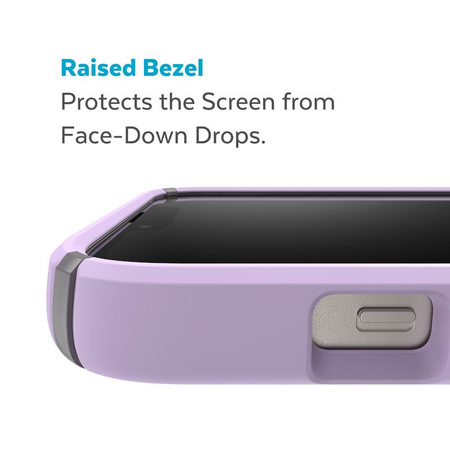 Speck Presidio2 Pro - Antybakteryjne etui iPhone 14 Plus (Spring Purple / Cloudygrey / White)