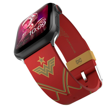 DC Comics - Pánt Apple Watch-hoz 38/40/41/42/44/45/49 mm (Wonder Woman 1984: Crimson Armor)