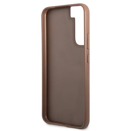 Guess 4G Metal Gold Logo - Samsung Galaxy S22 Case (brown)