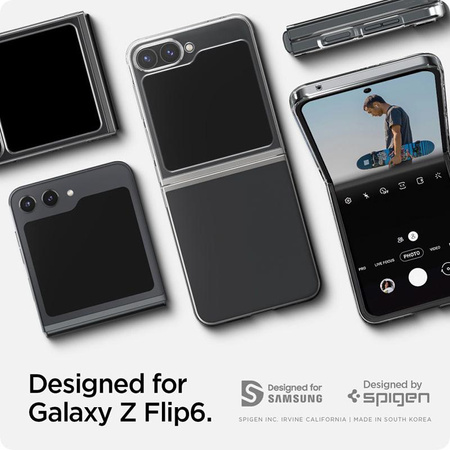 Spigen Airskin - Etui pour Samsung Galaxy Z Flip 6 / 7 FE (Crystal Clear)