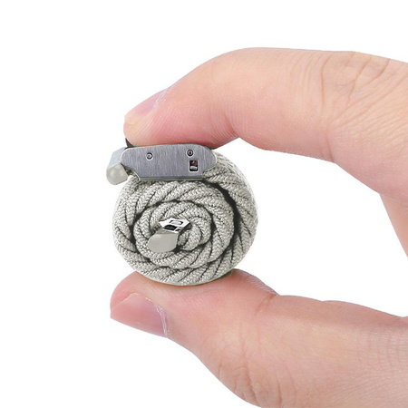 Crong Wave Band – Cinturino intrecciato per Apple Watch 38/40/41/42 mm (grigio chiaro)