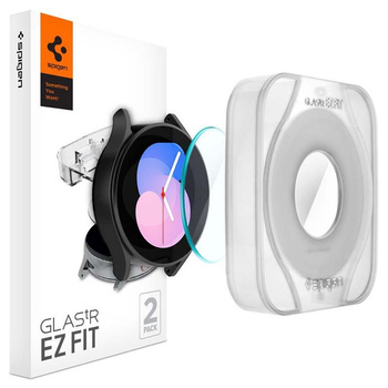 Spigen GLAS.TR EZ FIT 2er-Pack - gehärtetes Glas für Samsung Galaxy Watch 4 / 5 40 mm (2 Stück)