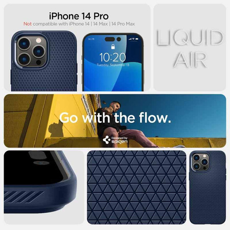 Spigen Liquid Air - pouzdro pro iPhone 14 Pro (námořnická modrá)