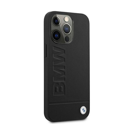 BMW Signature Logo Aufdruck - iPhone 13 Pro Max Tasche (Schwarz)