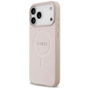 ETUI DO IPHONE 17 PRO MAX do MAGSAFE GUESS SAFFIANO ORYGINALNE RÓŻOWE CASE