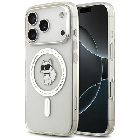 Karl Lagerfeld IML Choupette MagSafe - Hülle für iPhone 17 Pro Max (transparent)