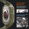 Spigen Rugged Armor Pro - Bracelet avec étui pour Apple Watch Ultra 49 mm (Vintage Khaki)